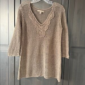 Tommy Bahama Women's green V-Neck Large